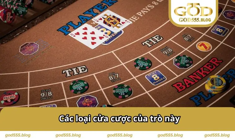 Các loại cửa cược của trò này