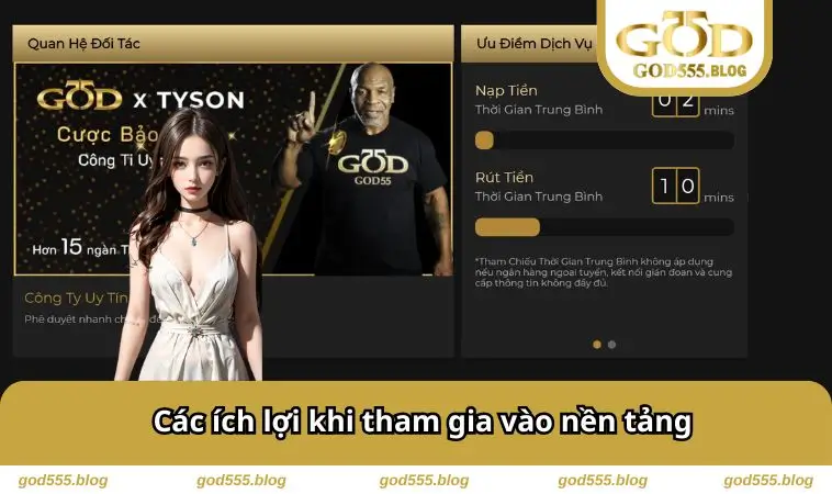 Các ích lợi khi tham gia vào nền tảng