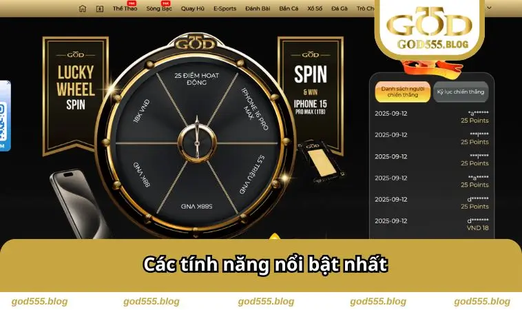 Các tính năng nổi bật nhất