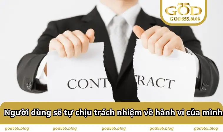 Người dùng sẽ tự chịu hành vi của mình