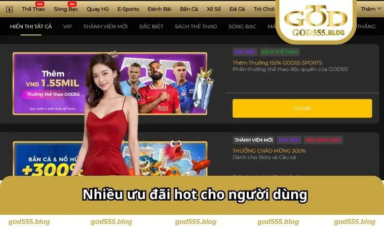 Nhiều ưu đãi hot cho người dùng
