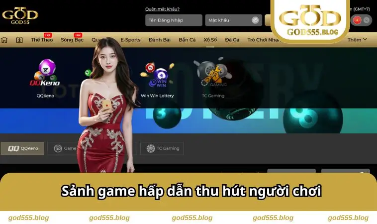 Sảnh game hấp dẫn thu hút 